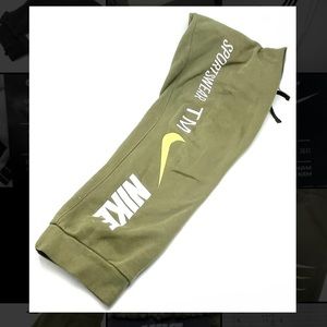 Men's Olive Green Sportswear Club Fleece Joggers Size XXL